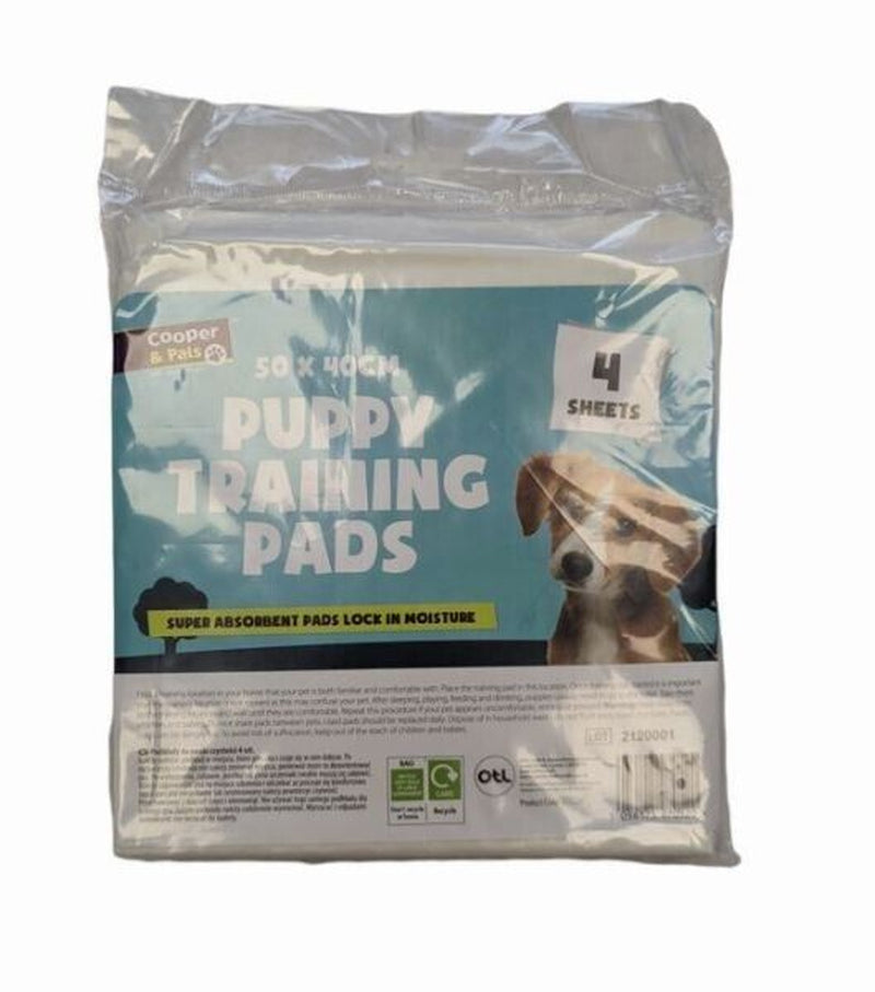 Puppy Training Pads X 4 Pack Large Pet Training Pad Wee Mat Cat Dog Pets 50X40Cm