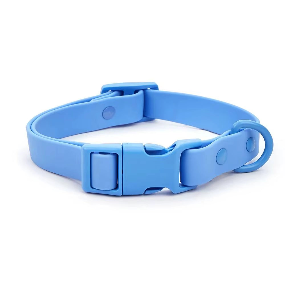 Elastic Webbing Pet Collar Pet Identification Adjustable Waterproof Dog Collar No Pull Quick Release Buckle Safety Buckle Chain