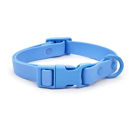 Elastic Webbing Pet Collar Pet Identification Adjustable Waterproof Dog Collar No Pull Quick Release Buckle Safety Buckle Chain